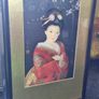 Vintage  Japanese 3D relief depicting a geisha Image 3
