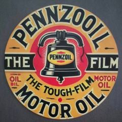Vintage Style Metal Sign, PENNZOOIL motor oil.