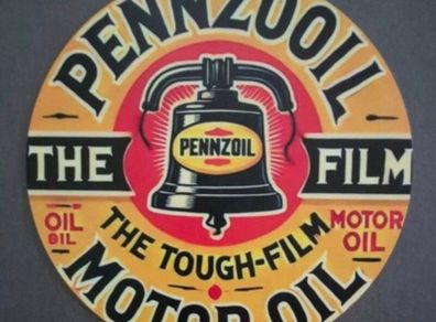 Vintage Style Metal Sign, PENNZOOIL motor oil.