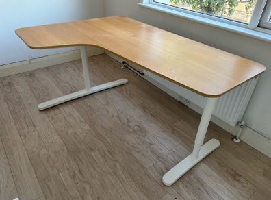 IKEA, Bekant, Left Sided Office Desk.