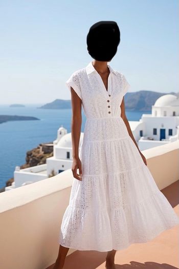Zara linen midi dress