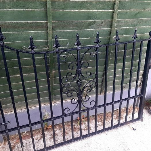Black Heavy Wrought Iron Gates