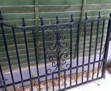 Black Heavy Wrought Iron Gates