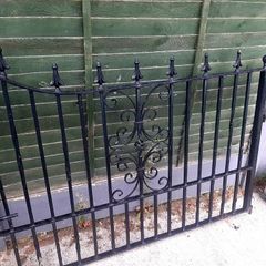 Black Heavy Wrought Iron Gates