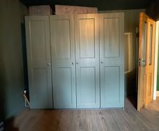 Fully Customized IKEA PAX Dream Wardrobe with Glass Jewelry Drawers & Lighting