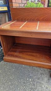 wooden storage unit