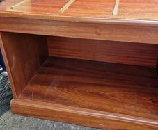 wooden storage unit
