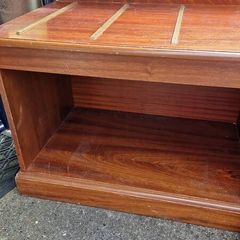 wooden storage unit