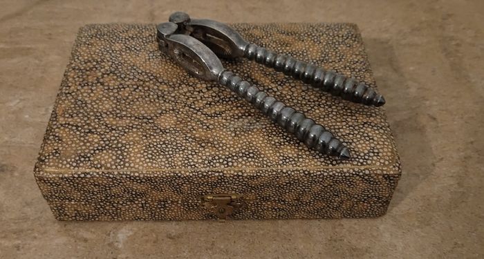 Victorian nut cracker set