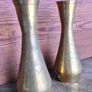 Vintage Pair Indian Brass Vases Image 5