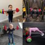 Kids Barbell Set  Adjustable Children's Toy Weights & Plastic Barbell Toy with Drinks Water Bottle, Kids Gym Equipment for Pretend Play, Fun Fitness Toys for Boys & Girls Home Workout Image 7