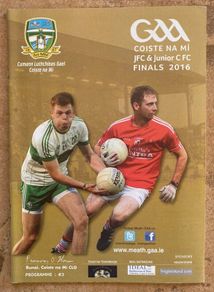 2016 Dunsany v Bective - GAA Meath Junior Football Club Final Programme