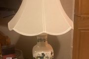 Mansons ironstone lamp postage available
