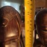 African male and female - wooden sculptures - wood carving - Africa - Ghana - second half of the 20th century Image 4