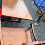 Antique table and 6 chairs Image 8