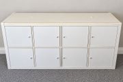 IKEA KALLAX 4x2 Storage Unit with 8 Doors  White