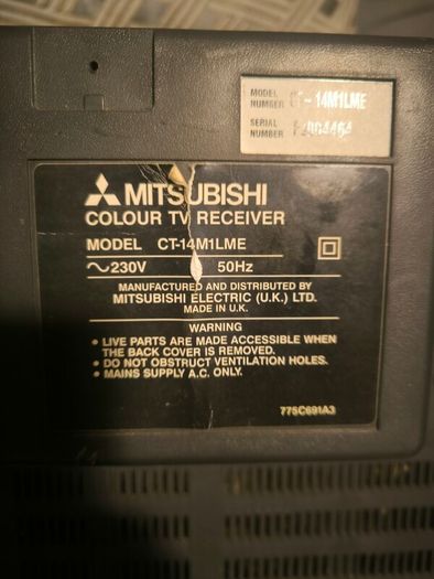 Mitsubishi 14" CRT tv