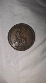 1854 half penny Victoria 1St Portrait