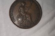 1854 half penny Victoria 1St Portrait