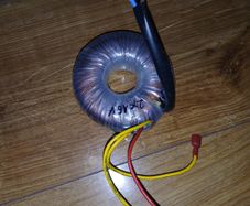 Toroidal transformer 230V to 2x16V 120VA