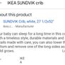 Ikea Sundvik cot Image 3