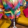 Vintage rainbow plaid blazer Image 8