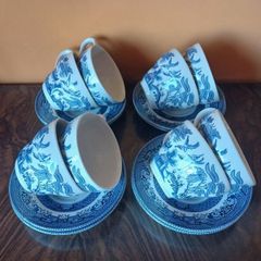 Churchill Willow cups and saucers