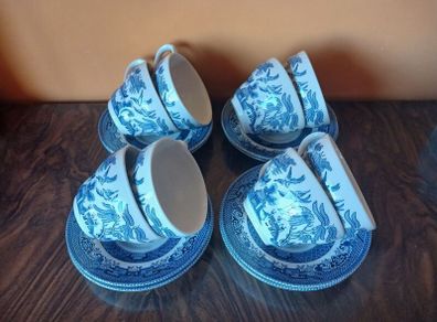 Churchill Willow cups and saucers