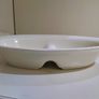 Rayware Divided Oval Dish / 2 Section Dish / Cream Ceramic Serving Dish / Bowl Image 2