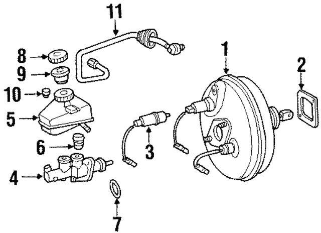 Brake Servo Diaphragm Position Sensor (Mercedes)
