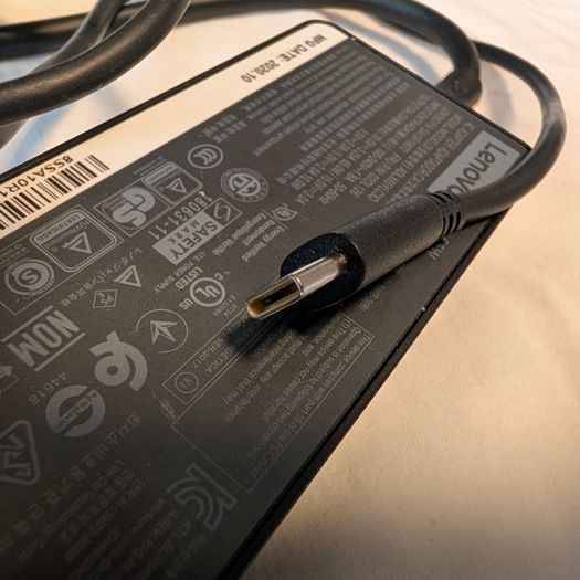 Genuine Lenovo 65W adapter, charger. usb C type
