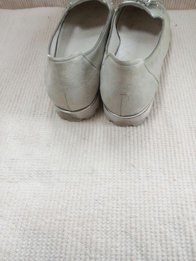 Gabor Grey/Silver Shoes Size 5 1/2