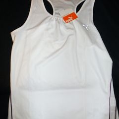 BNWT women's  Sport Vest Top Puma  white size UK 16 EUR 44