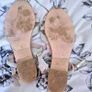 L.K. Bennett Renee Gold Lurex Rope Sandals - Size 40 (Small Fit) Image 3