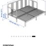 FYRESDAL metal frame sofa bed/ day bed 80x200cm Image 5