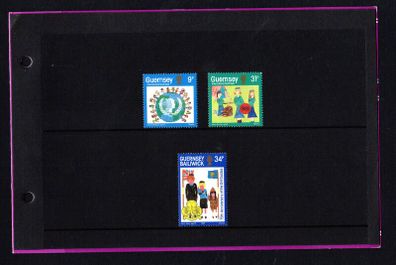 1985 Guernsey 75th Anniversary of Girl Guide Movement and International Youth Year Commemorative Stamps Presentation Pack