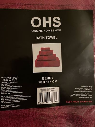 Bath and Hand Towel