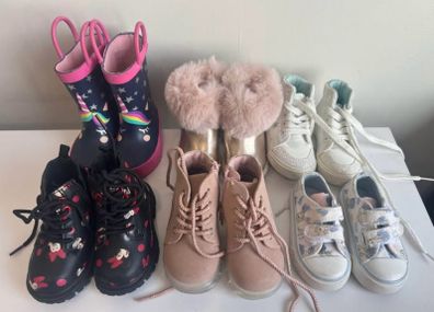 Uk size 3 footwear for baby / toddler ( 6 pairs) excellent condt