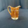 Vintage Marigold Carnival Glass Cream Jug Image 5