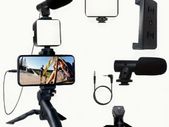 5-in-1 Smartphone Stabilizer with LED Fill Light & Portable Tripod