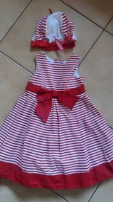 Red summer dress age 12-18m