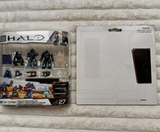 Halo Mega Blocks Covenant Cobalt combat unit 97084 Damaged Box Please see photos