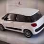 Diecast Model Fiat 500 L MPV 2012 White - Collectable Motorama 1:43 Image 3