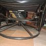 Black Faux Leather Swivel and Reclining Armchair with Footstool Image 2