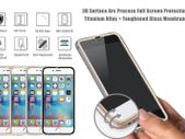 Full Cover 9H Titanium Alloy Color tempered glass screen protector for iphone 6/6S screen protector glass