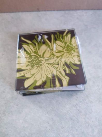 Set Of 4 Glass Costar's By Torre Tagus Collection.