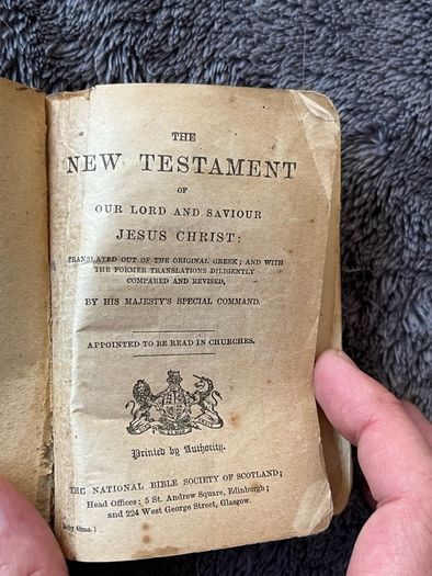 Antique Small New Testament Book