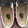 Black raspberry check vans classic slip-ons Image 5