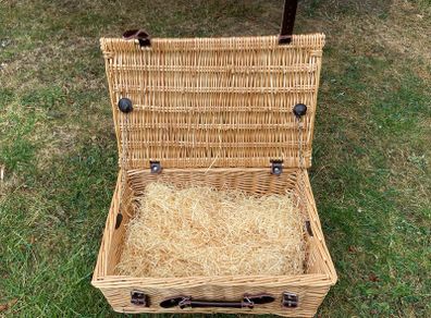 Luxury picnic or hamper basket.
