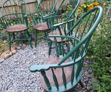 Sack back windsor chairs